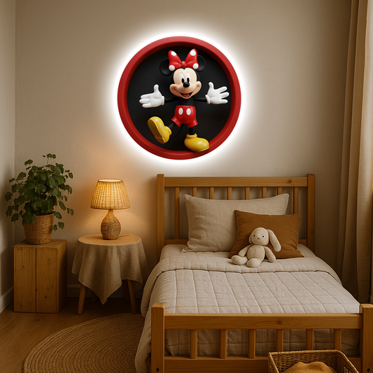 Luminous poster - Mickey mouse Minnie - Night lamp