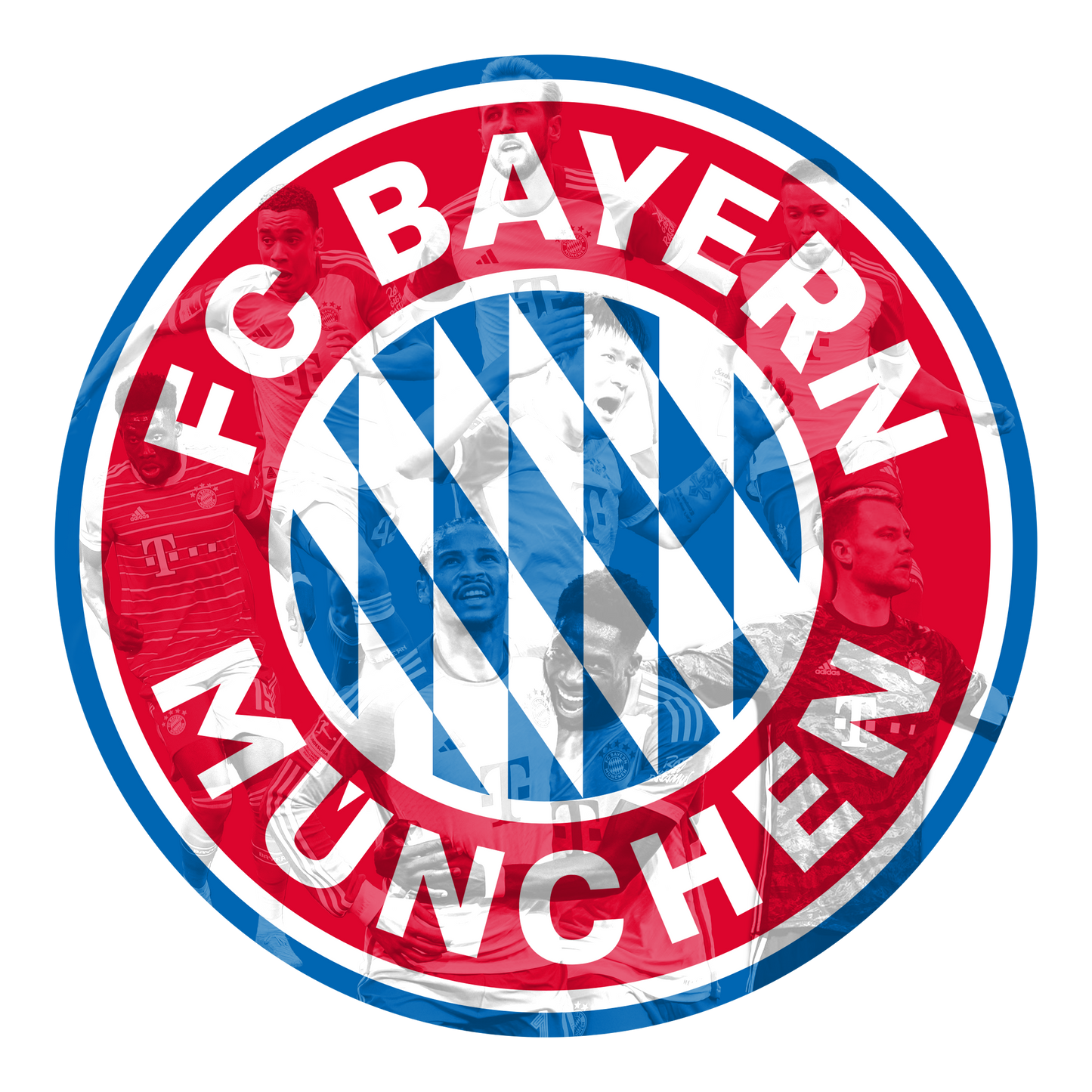 Luminous poster Bayern Munich
