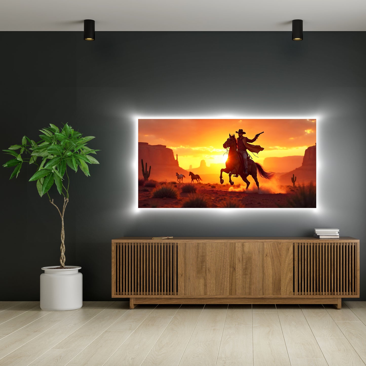 Luminous poster Cowboy