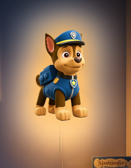 Luminous poster - Chase - Paw Patrol - Night Lamp