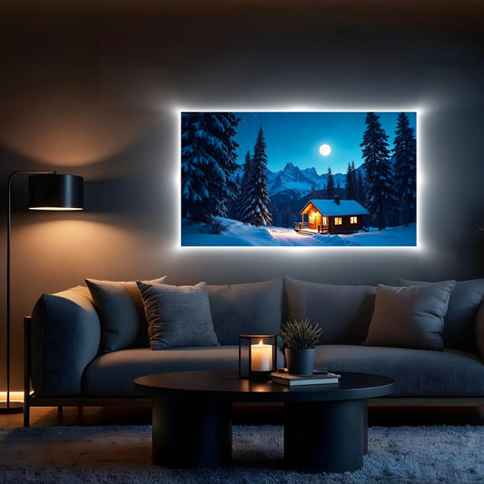 Luminous poster Mountain Hut