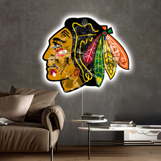 Luminous poster Chicago Blackhawks