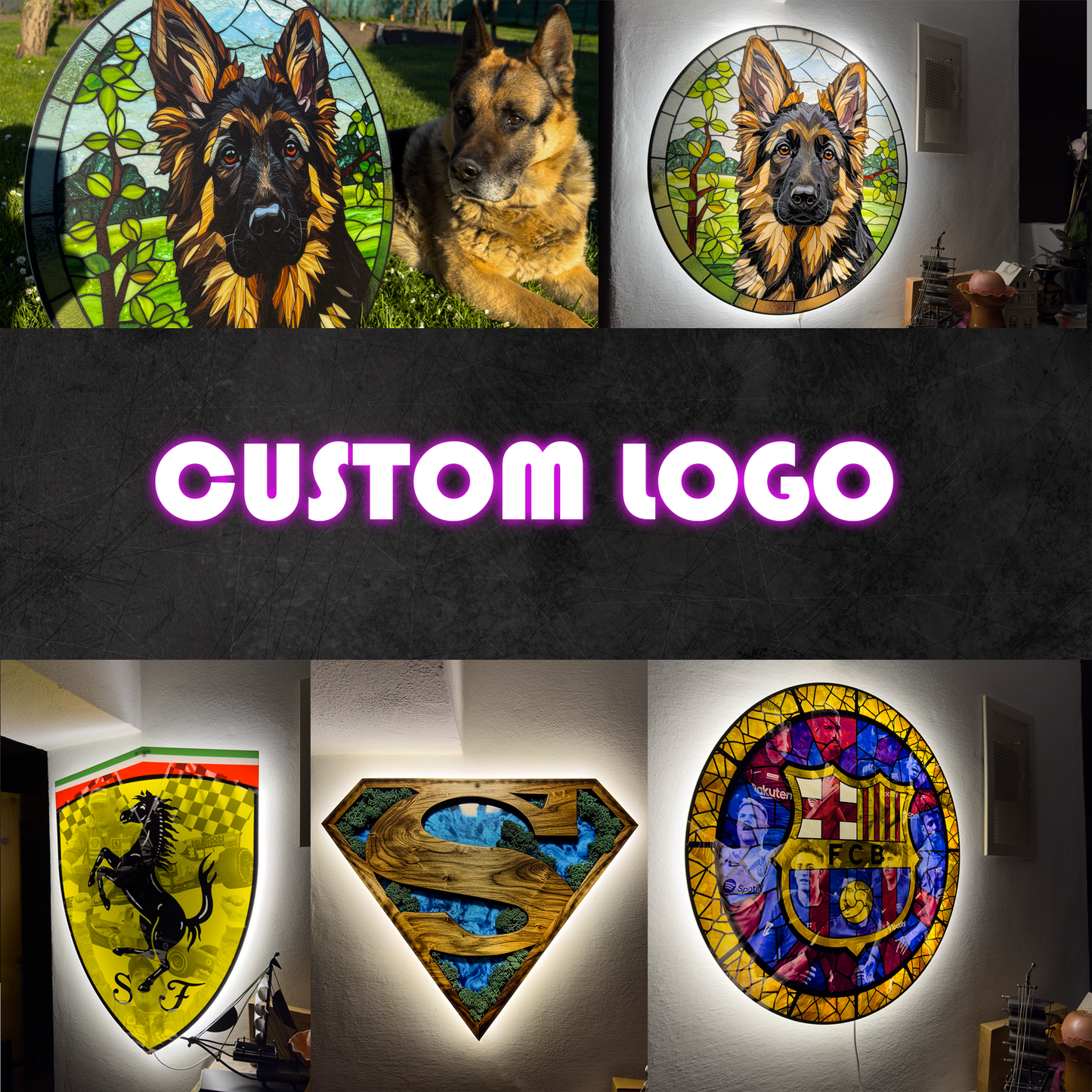 Personalized LED polyglass poster