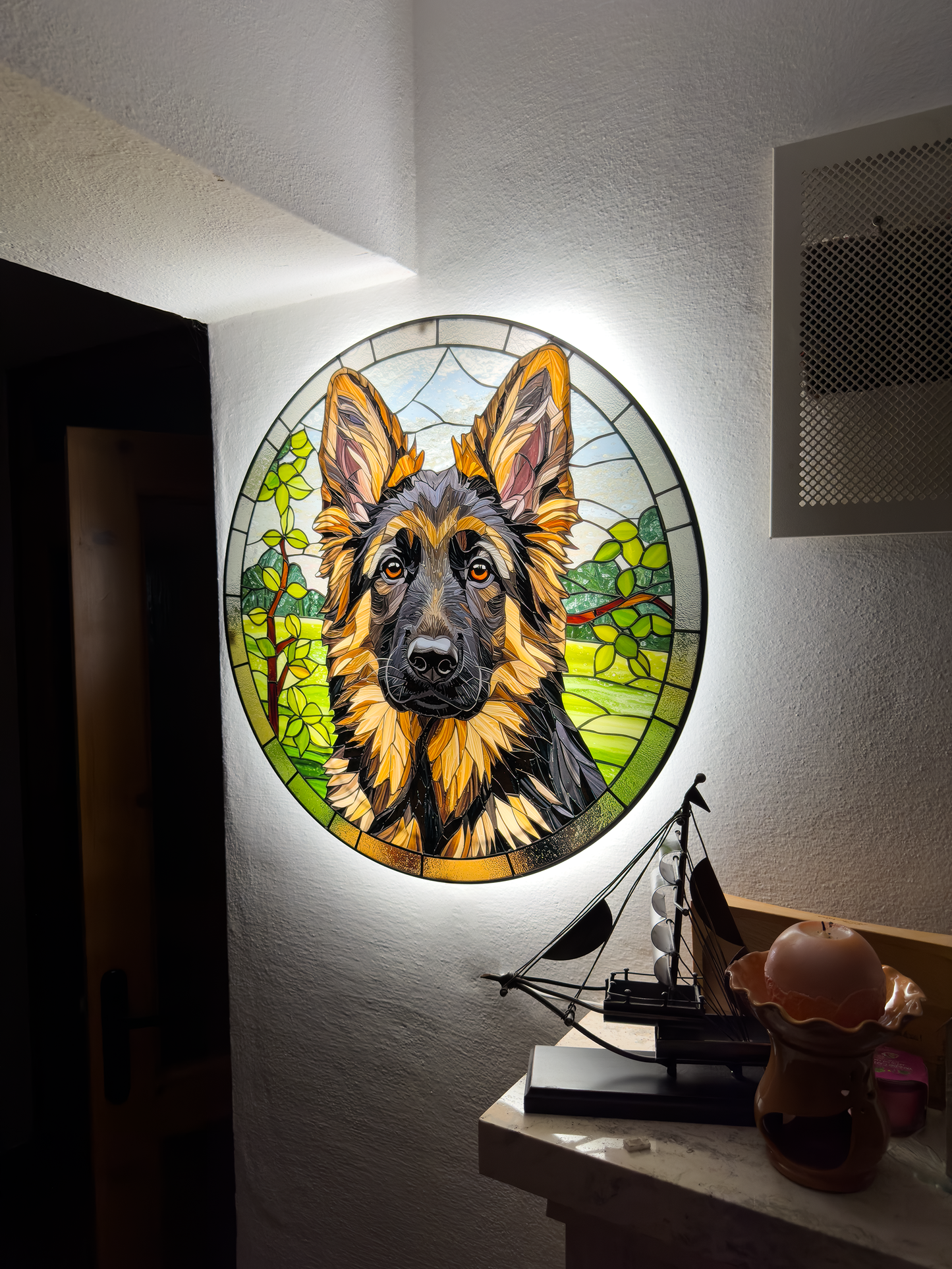 Pet personalized LED wall decor - polyglass poster