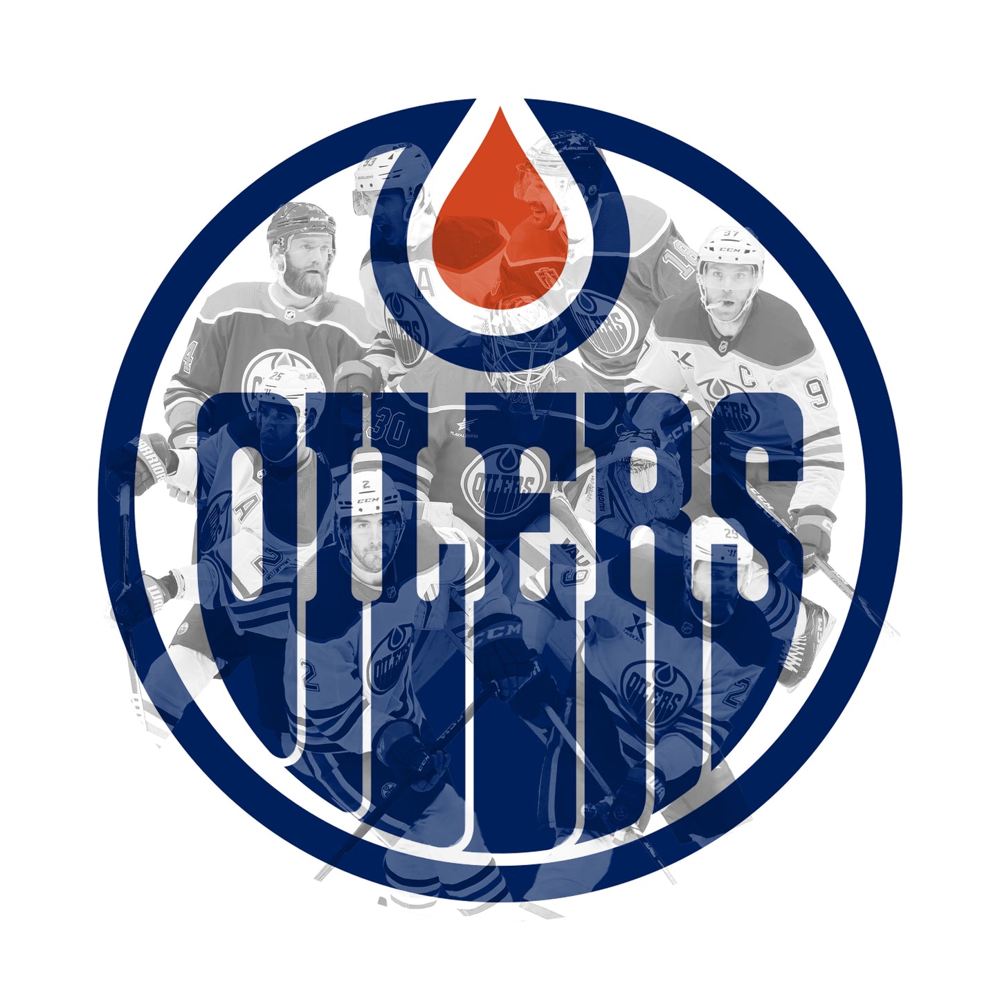 Luminous poster Edmonton Oilers