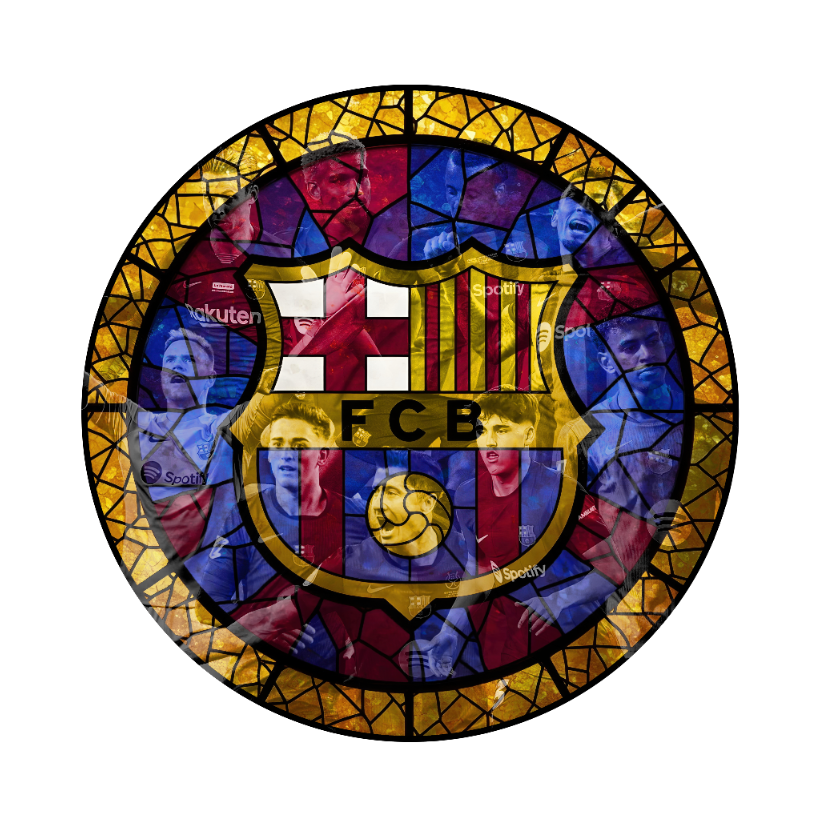 Luminous poster - FC Barcelona - Glass