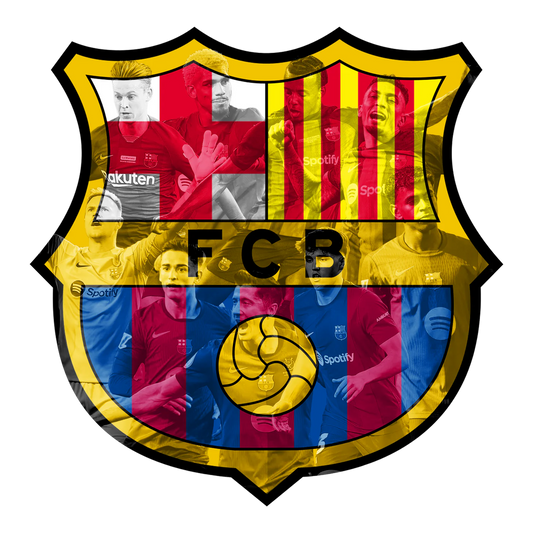 Luminous poster Barcelona - Recent players