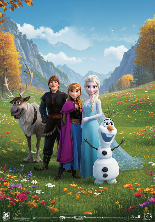 Luminous poster - Frozen meadow - Night Lamp