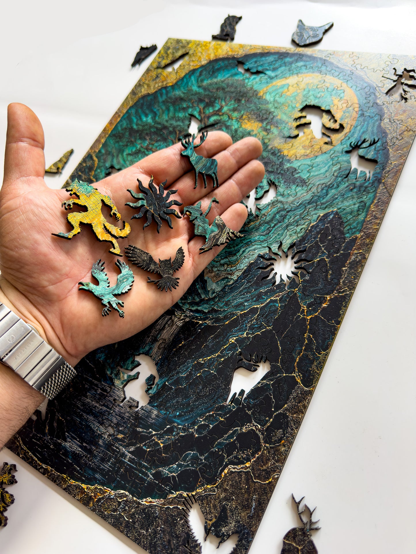 Wooden Puzzle - Golden Pine