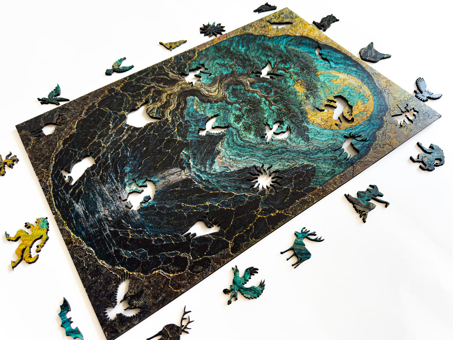 Wooden Puzzle - Golden Pine