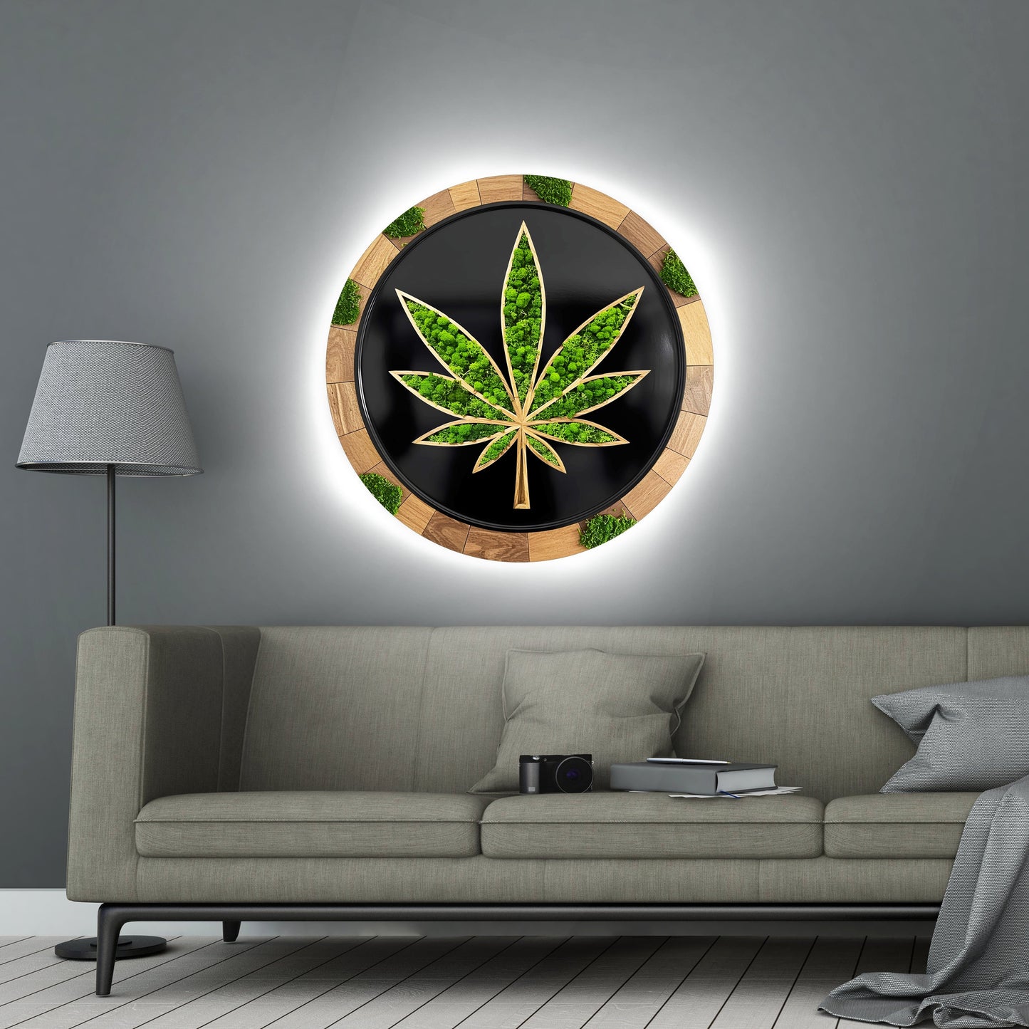 Luminous poster Hemp Flower