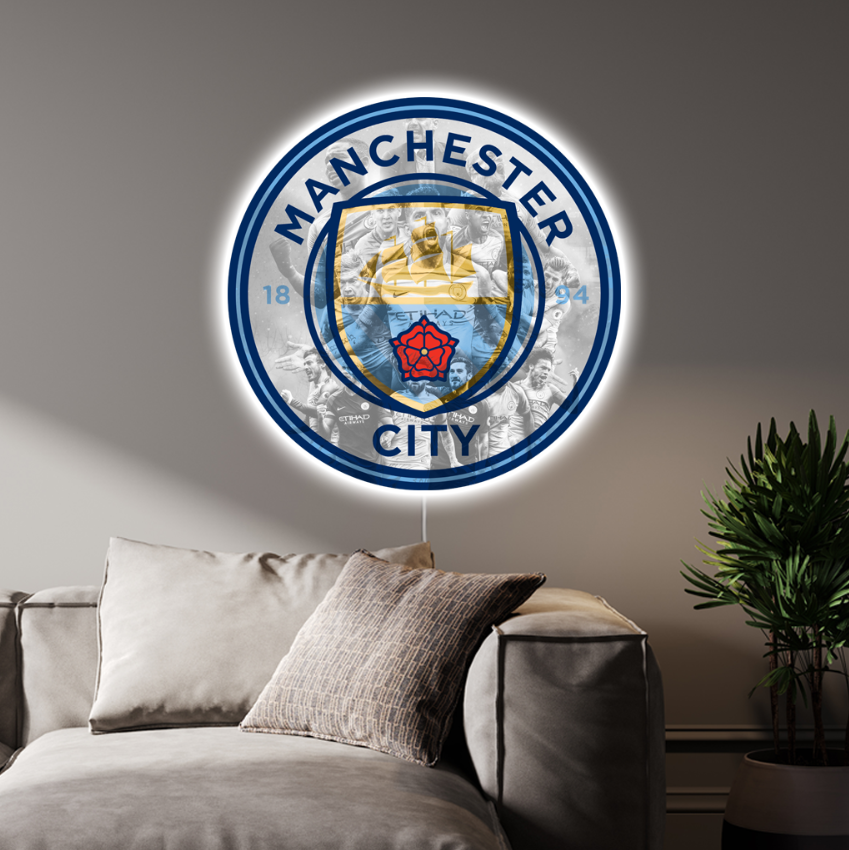 Luminous poster - Manchester City - Legends