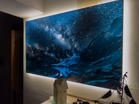 Luminous poster Frozen night