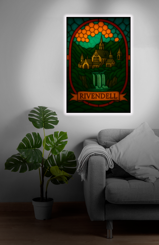 Luminous poster Rivendell Glass