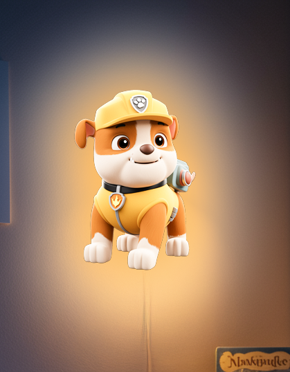 Luminous poster - Rubble paw patrol - Night Lamp