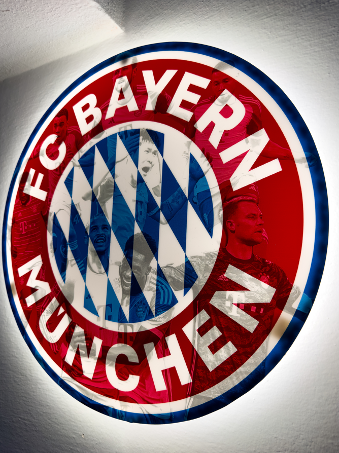 Luminous poster Bayern Munich