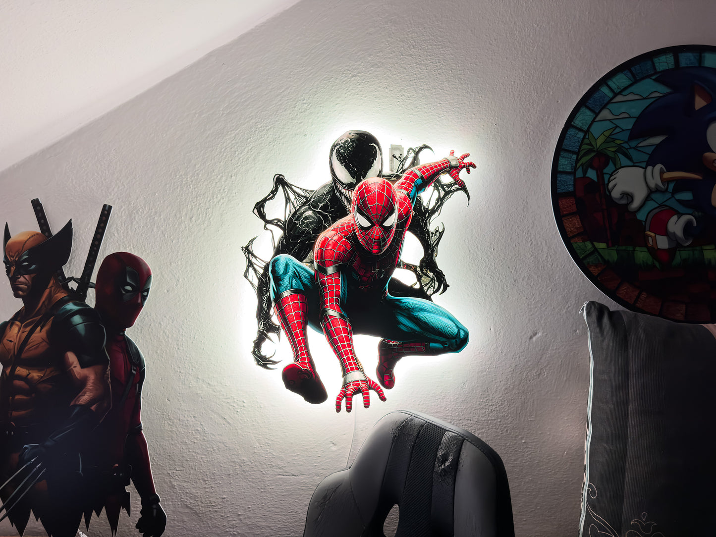 Luminous poster Spiderman feat. Venom