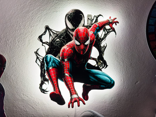 Luminous poster Spiderman feat. Venom