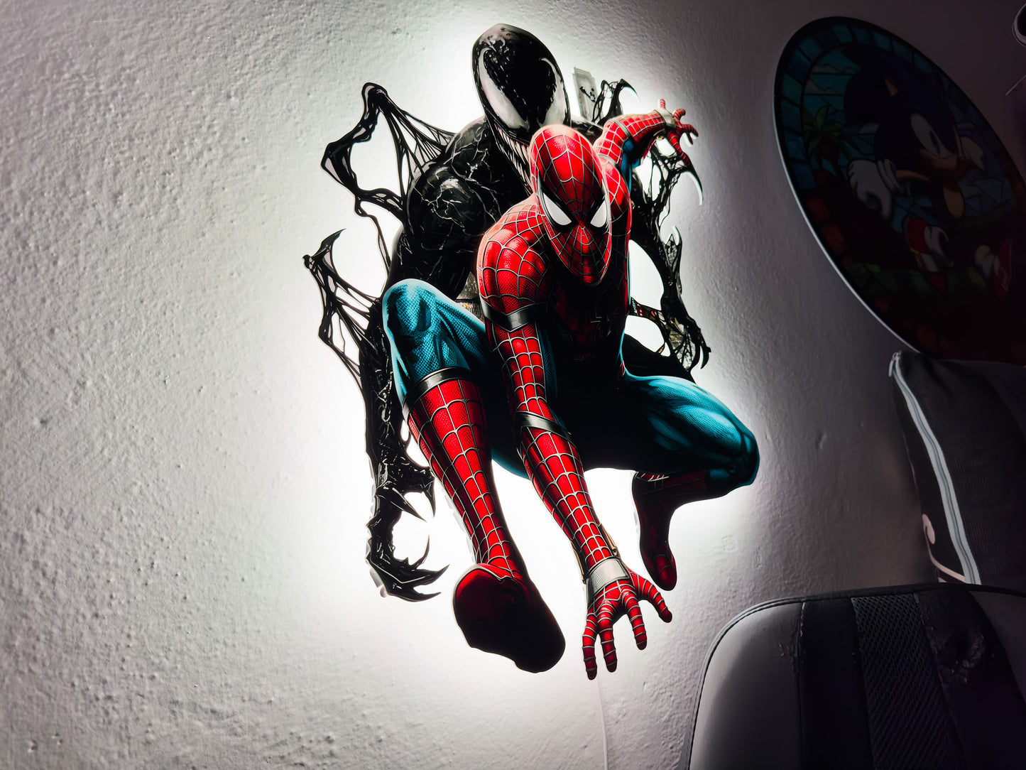 Luminous poster Spiderman feat. Venom