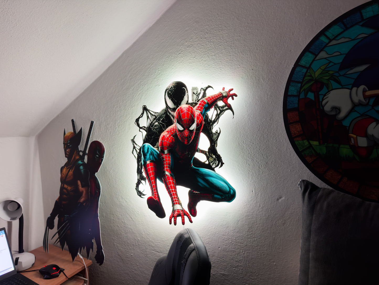 Luminous poster Spiderman feat. Venom