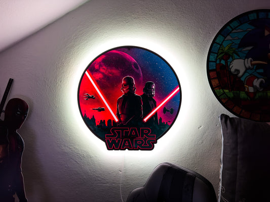 Luminous poster - Star Wars - The Force and the Darkness