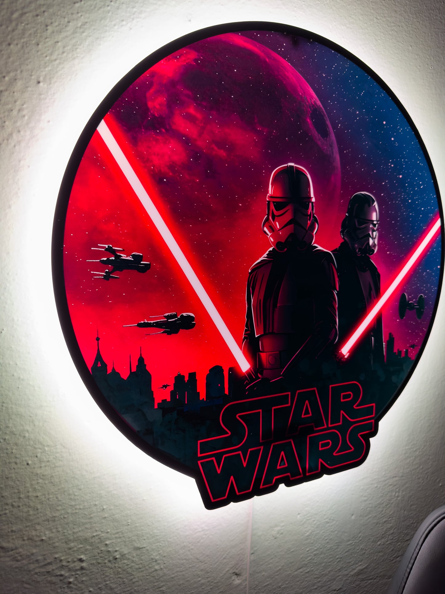 Luminous poster - Star Wars - The Force and the Darkness