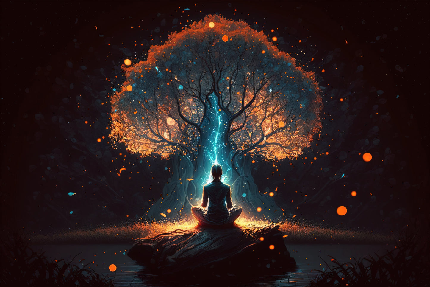 Luminous poster Tree of Perun