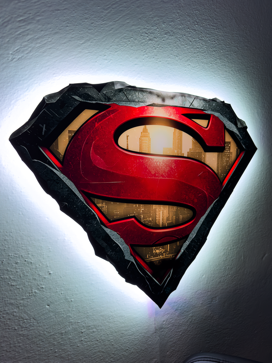 Luminous poster SuperMan - Hero
