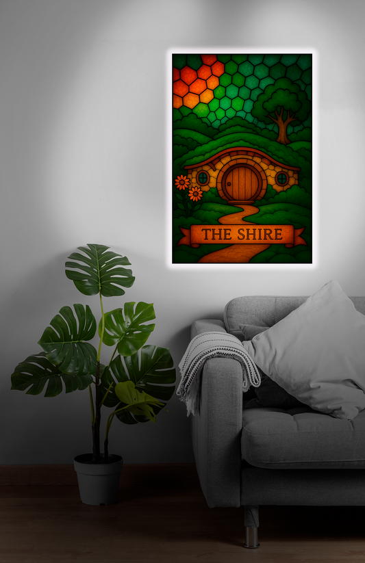 Luminous poster The Shire Glass
