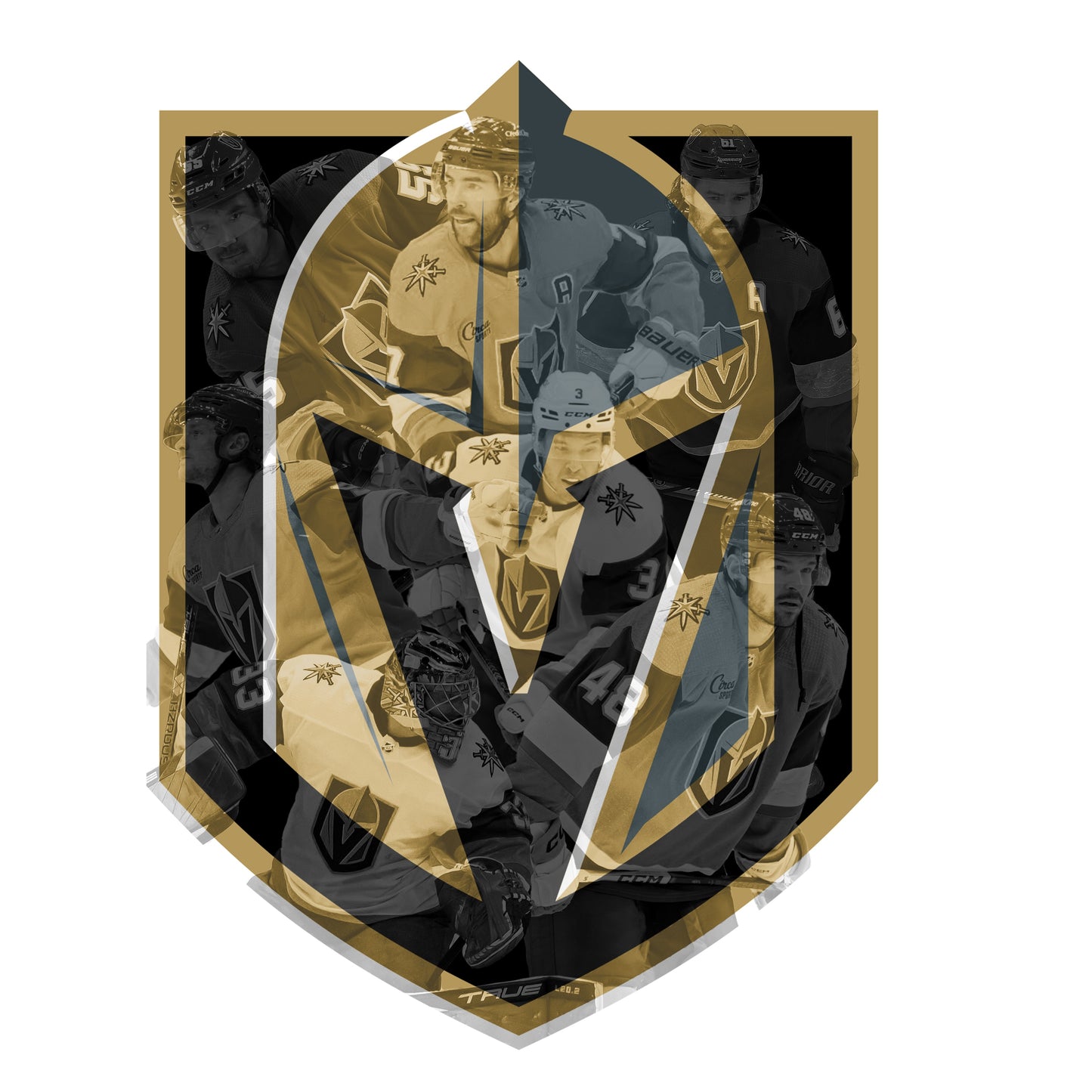 Luminous poster Vegas Golden Knights