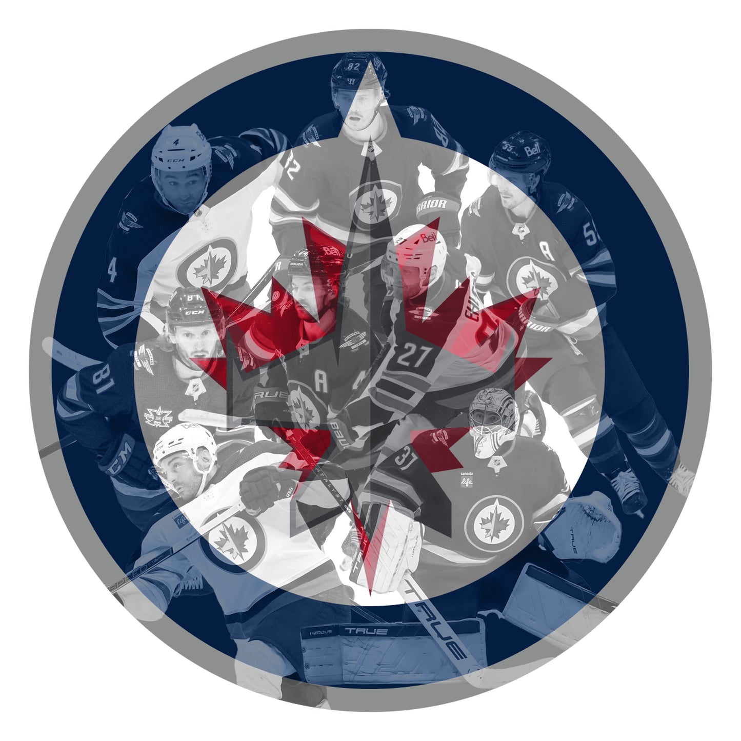 Luminous poster Winnipeg Jets