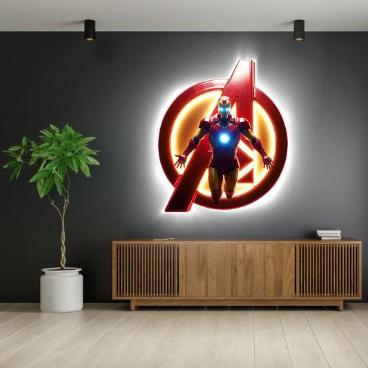 Luminous poster Ironman