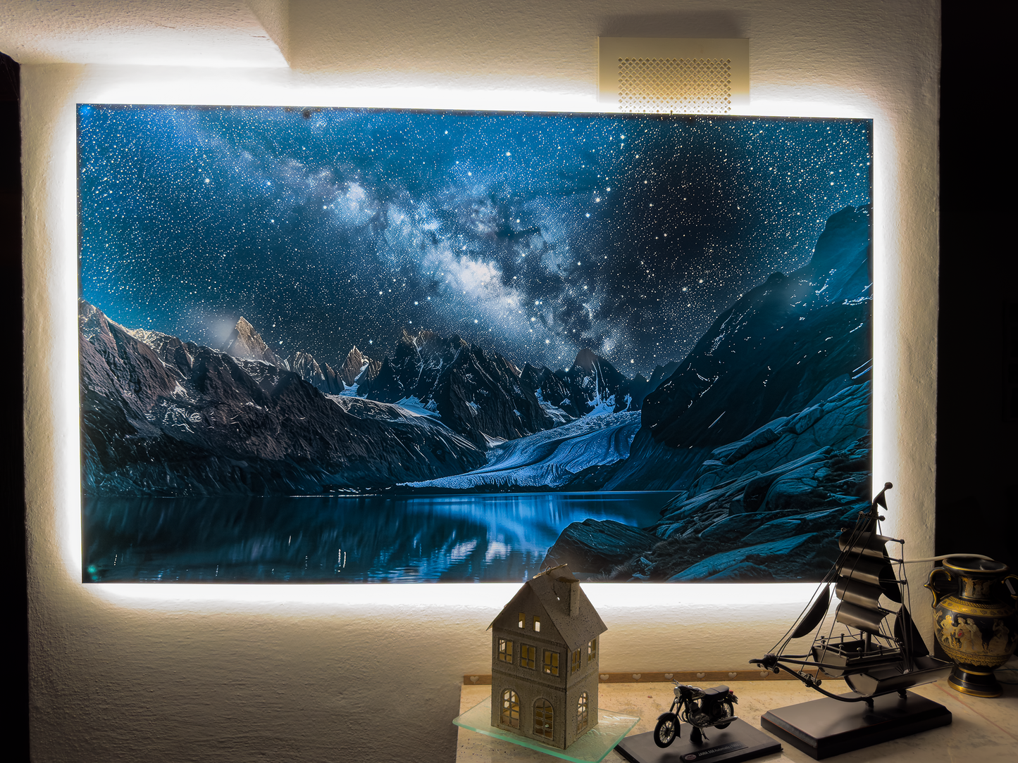 Luminous poster Frozen night