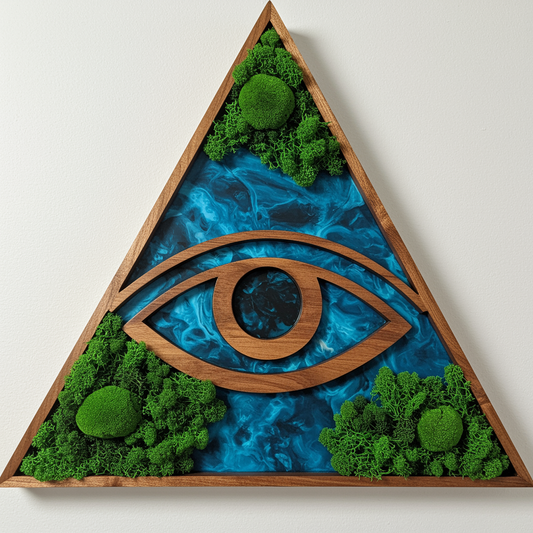 Luminous poster Eye Glass poster - moss stylized
