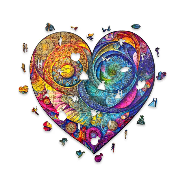 Wooden puzzle Shining Heart