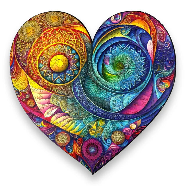 Wooden puzzle Shining Heart