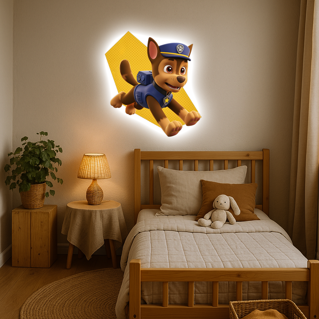 Luminous poster - Captain Chase - Paw Patrol - Night Lamp