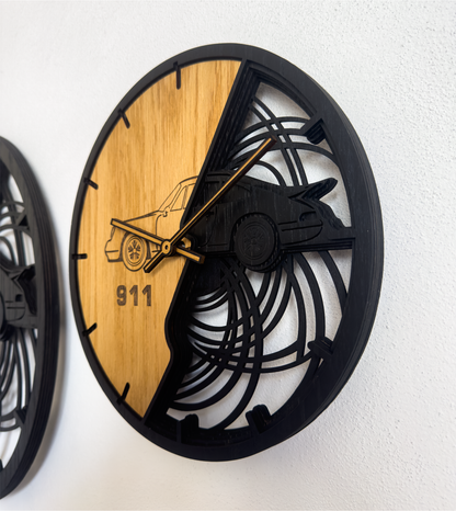 Sports Car – 3D Oak Wood Wall Clock
