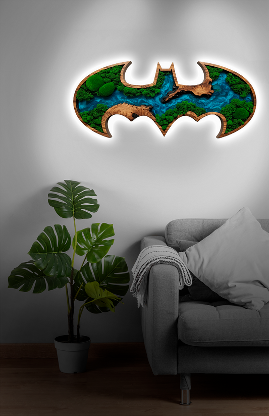 Luminous poster Moss Batman River