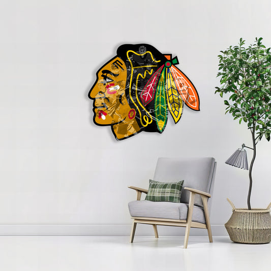 Luminous poster Chicago Blackhawks