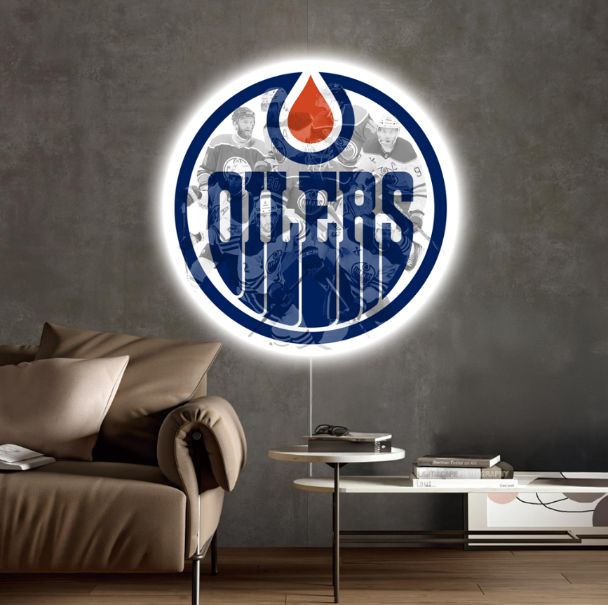 Luminous poster Edmonton Oilers