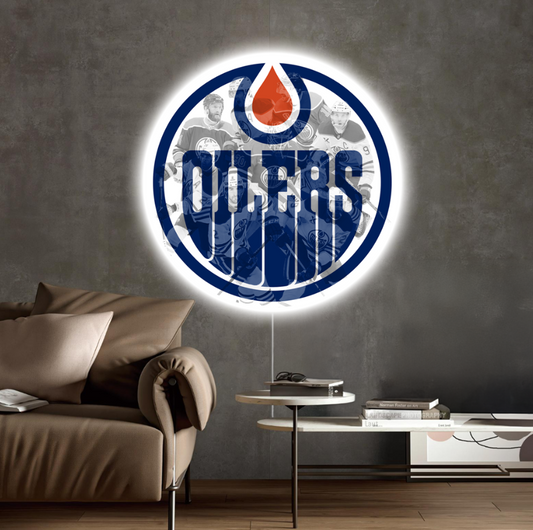 Luminous poster Edmonton Oilers
