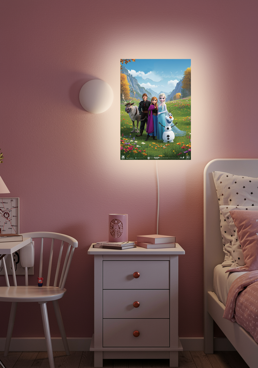 Luminous poster - Frozen meadow - Night Lamp