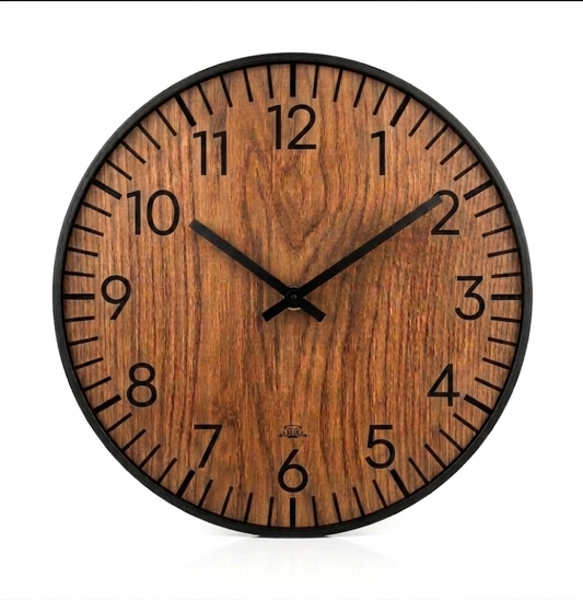 Shina oak wall clock