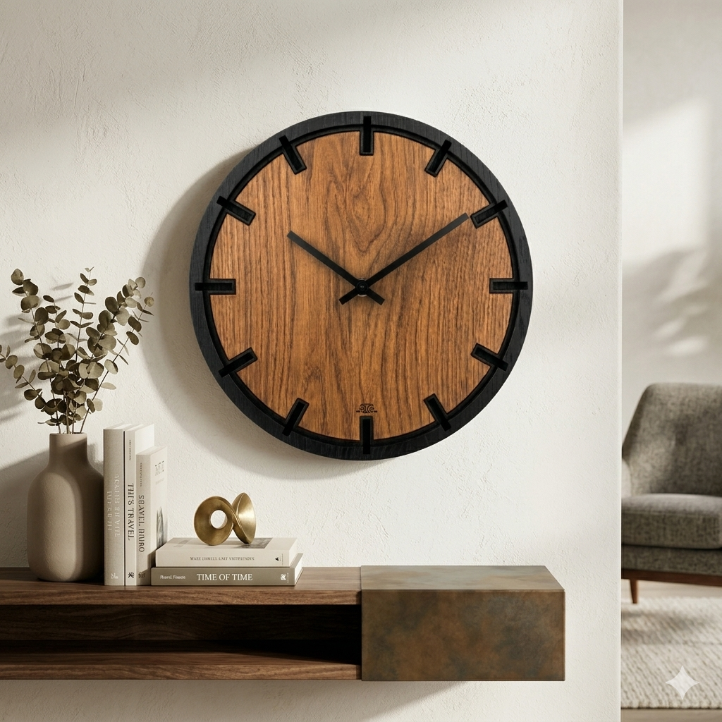 Bürger oak wall clock