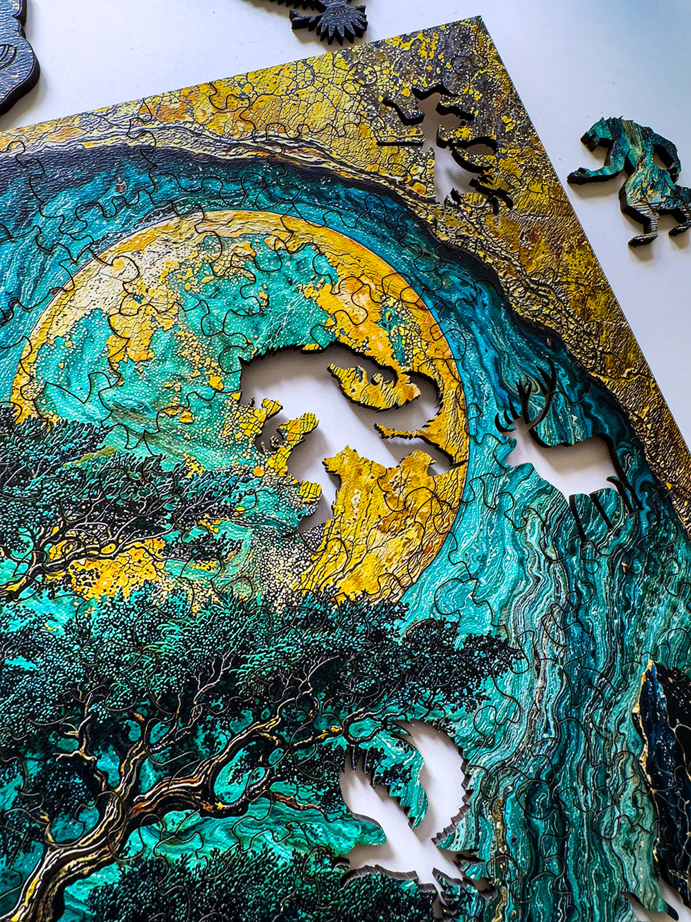 Wooden Puzzle - Golden Pine