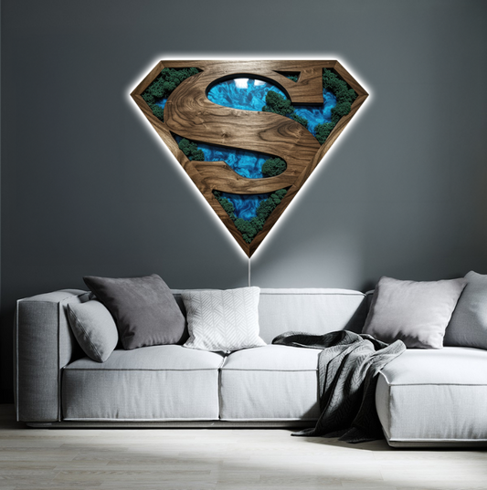 Luminous poster Superman Ice - Moss Glory