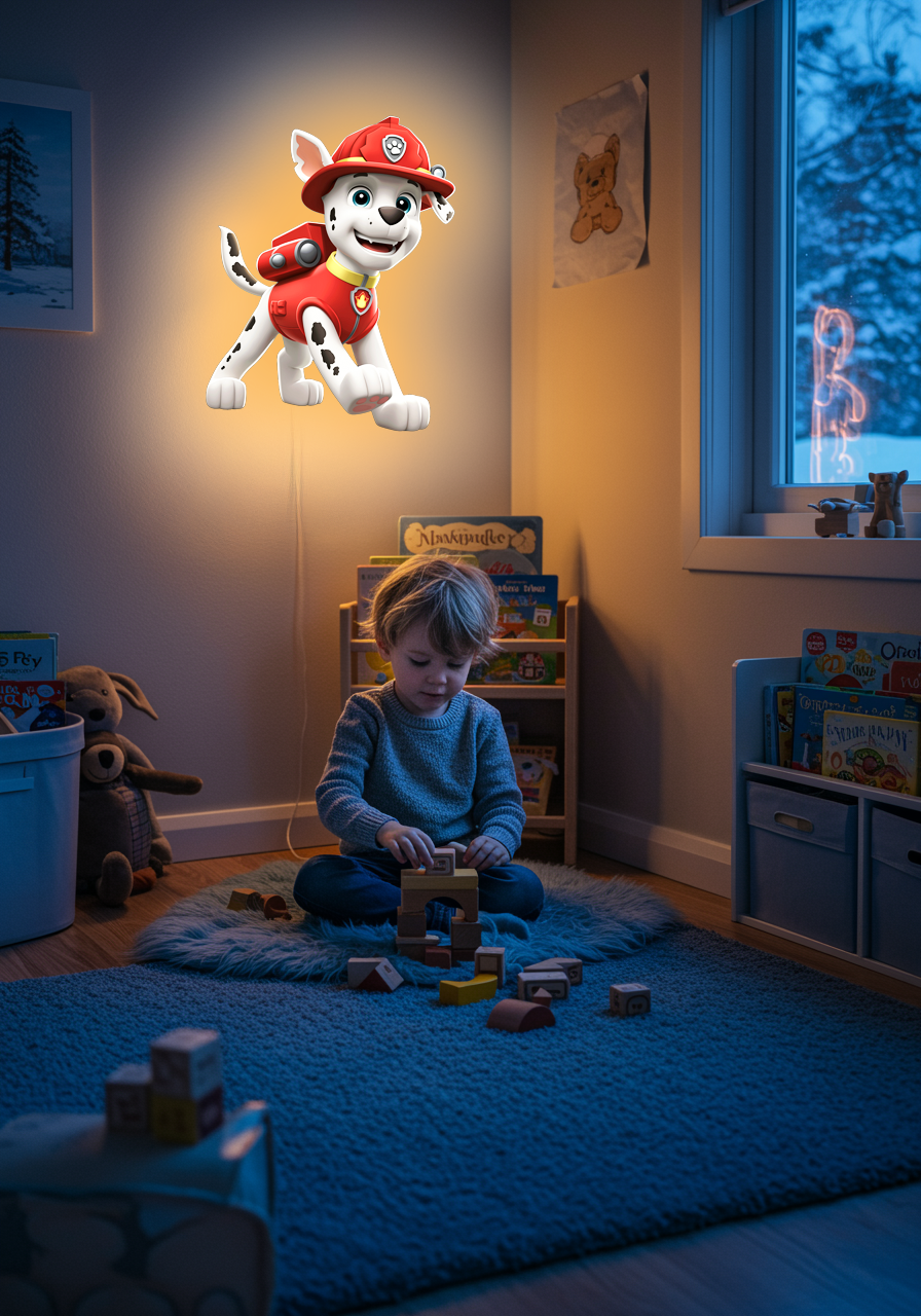 Luminous poster - Marschal paw patrol - Night Lamp