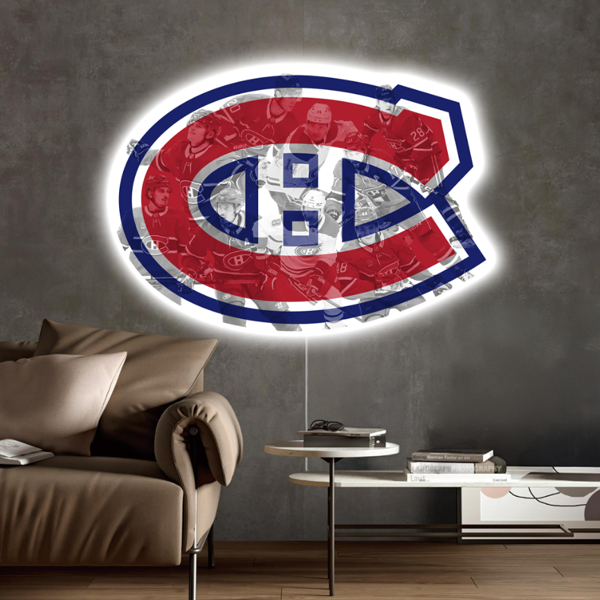 Luminous poster Montreal Canadiens