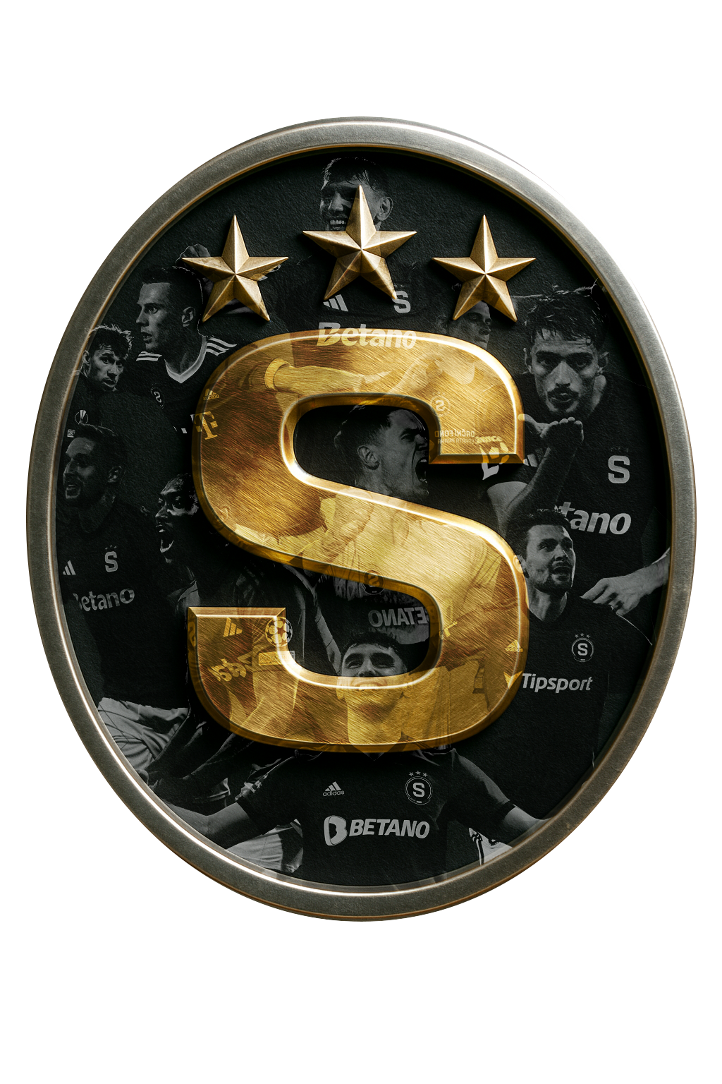 Luminous poster - Sparta Praha - Golden